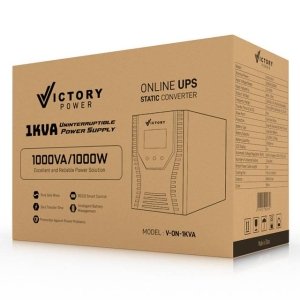 Victory Power 1KVA Online UPS 1000W (3-Batteries 2.45kg)