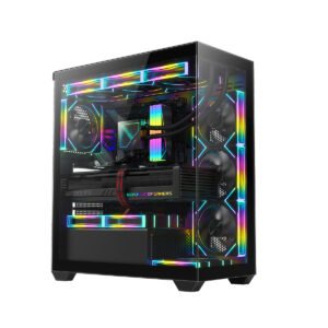 CASE RUIX Carnival 360A PLUS 4FAN ARGB Black