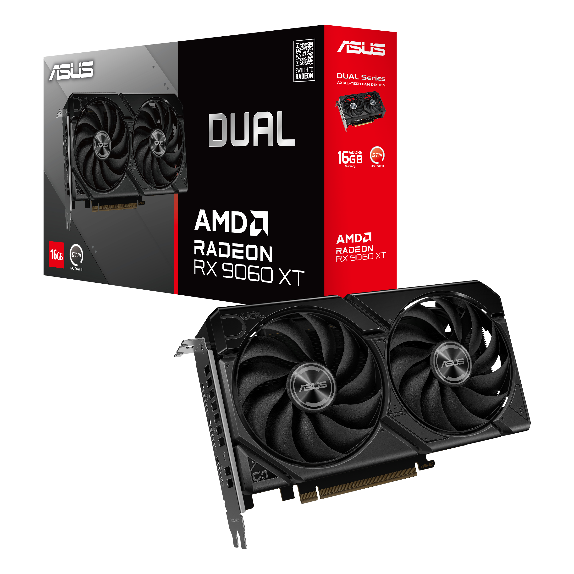 ASUS Dual RadeonTM RX 9060 XT 16GB GDDR6