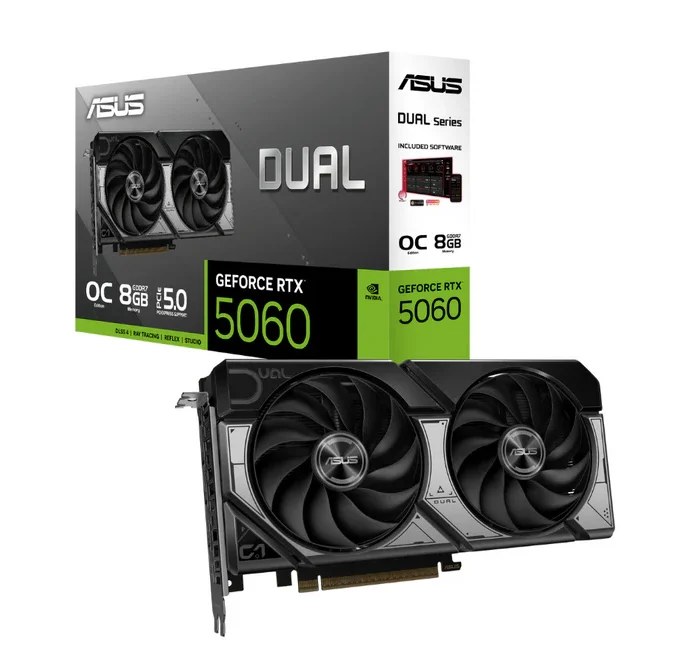 ASUS Dual GeForce RTX™ 5060 8GB GDDR7 OC Edition